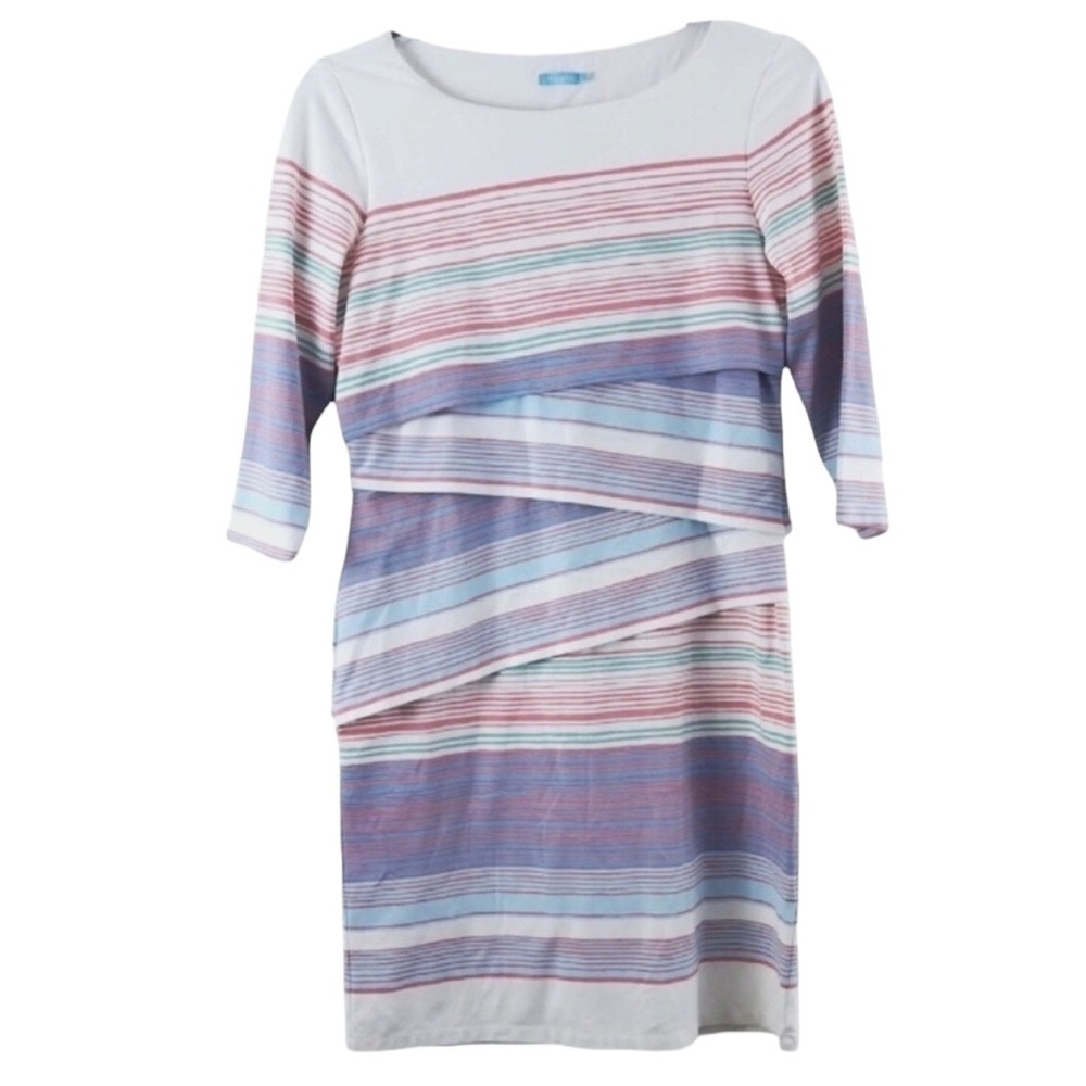 J.McLaughlin Striped Catalina Cloth Nicola Knit Dress - Picture 3 of 6
